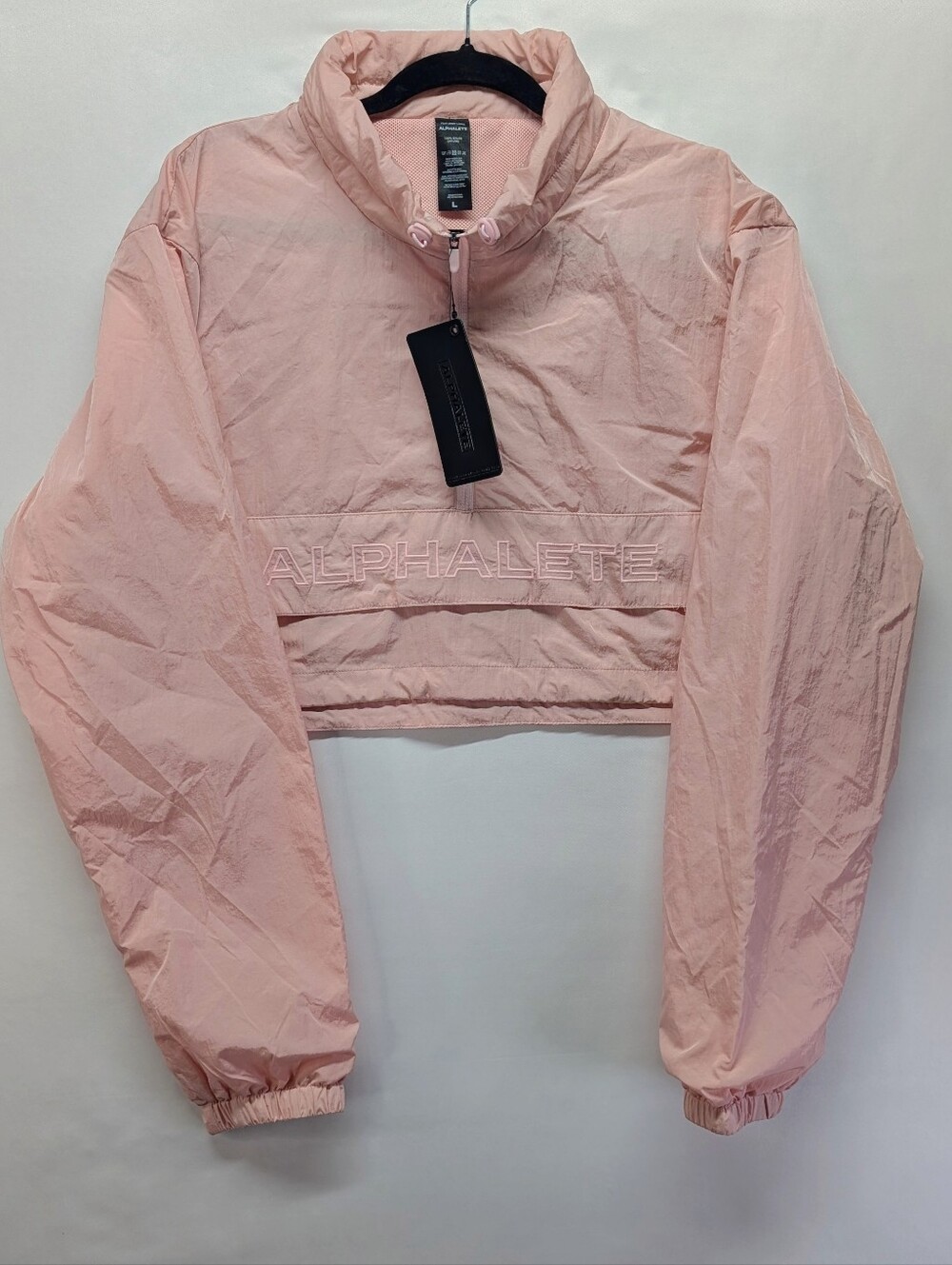 NWT Alphalete Cropped Pullover‎ Jacket - Light Pink